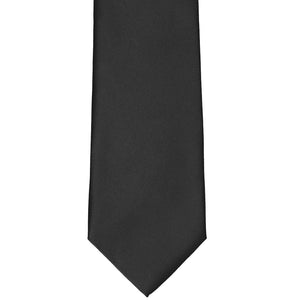 Front view of a solid black craft tie