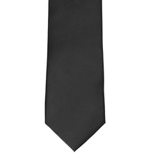 Load image into Gallery viewer, Front view solid black tie for staff uniforms