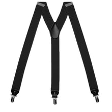 Load image into Gallery viewer, Black Wide Suspenders