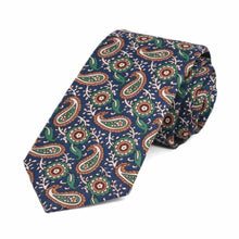 Load image into Gallery viewer, Milpitas Paisley Cotton Slim Tie, 2.5&quot; Width
