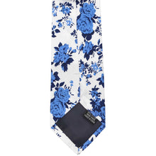 Load image into Gallery viewer, Blue and White Pasadena Floral Tie