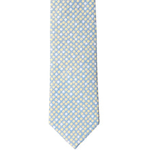 Load image into Gallery viewer, Blue and yellow polka dot necktie