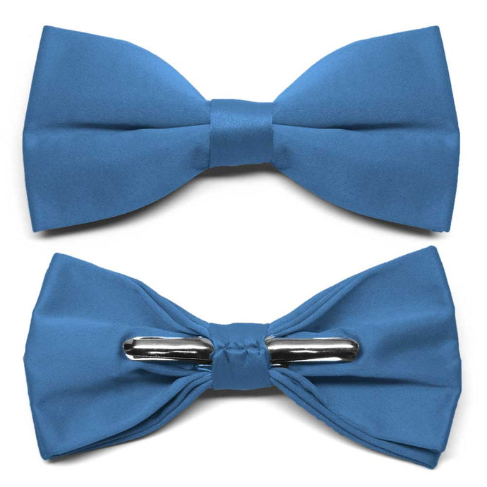 Blue Clip-On Bow Tie