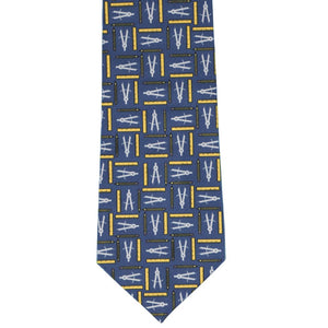 Front view math themed novelty tie