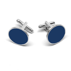 Blue Round Cufflinks Shop at TieMart – TieMart,