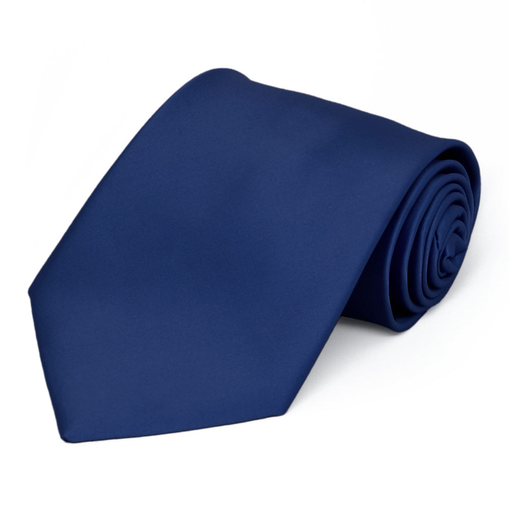 Blue Velvet Premium Extra Long Solid Color Necktie