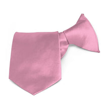 Load image into Gallery viewer, Boys&#39; Antique Pink Solid Color Clip-On Tie