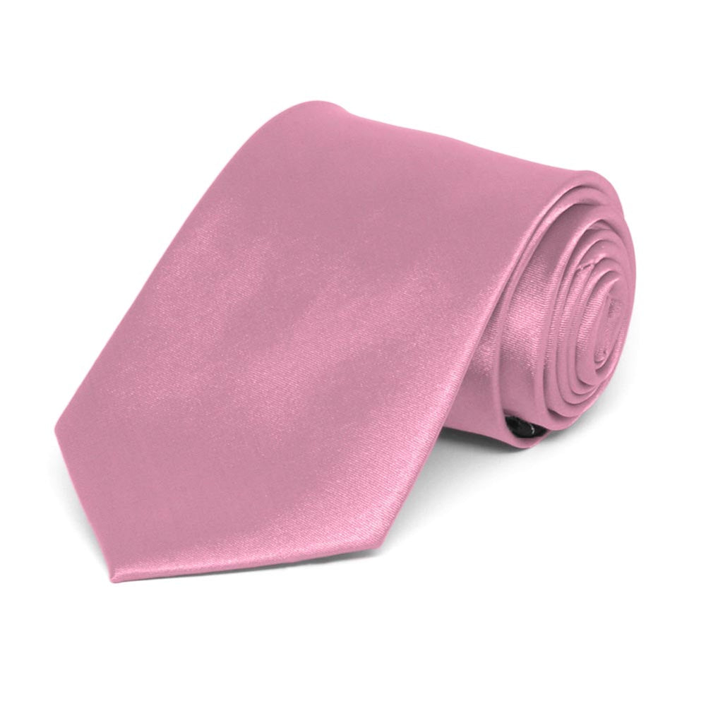 Boys' Antique Pink Solid Color Necktie