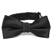 Load image into Gallery viewer, Boys&#39; Black Premium Bow Tie