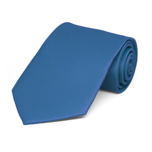 Boys' Blue Solid Color Necktie