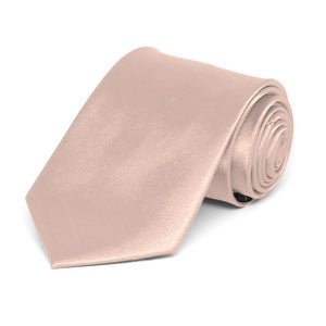 Boys' Blush Pink Solid Color Necktie