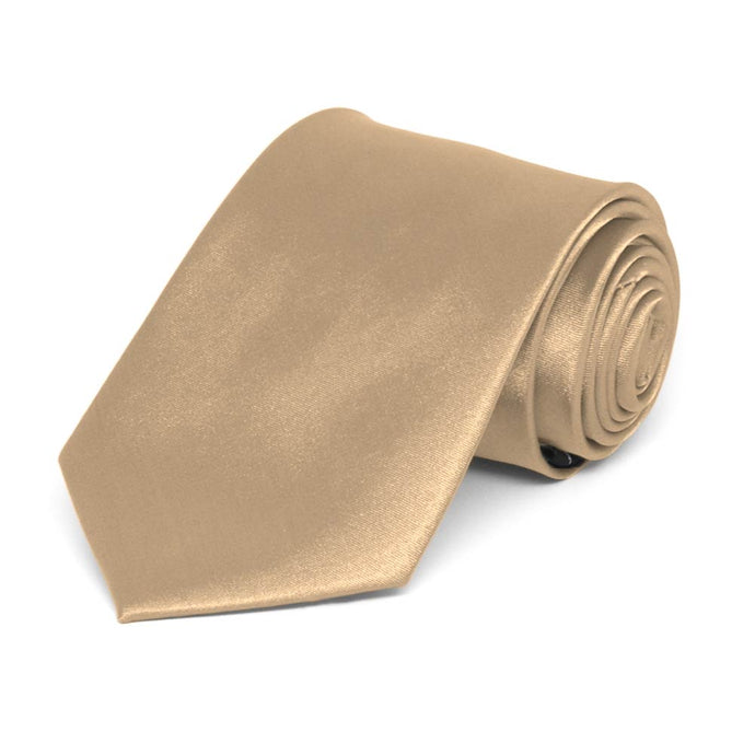 Boys' Bronze Solid Color Necktie