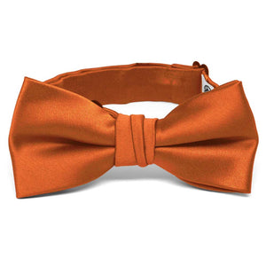 Boys' Burnt Orange Premium Bow Tie