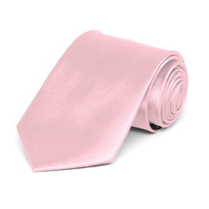 Boys' Carnation Pink Solid Color Necktie