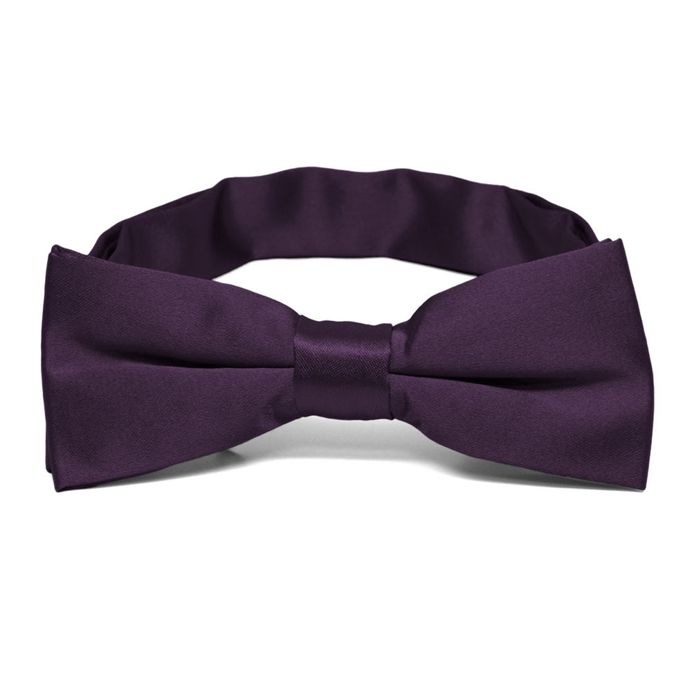 Boys' Eggplant Purple Bow Tie