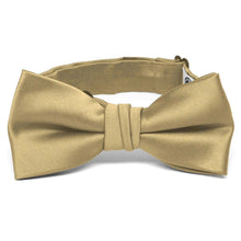 Load image into Gallery viewer, Boys&#39; Golden Champagne Premium Bow Tie