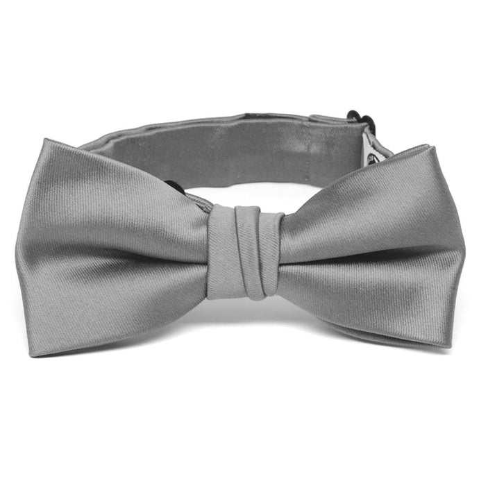 Boys' Gray Premium Bow Tie