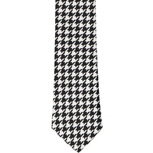 Front view boys size houndstooth tie