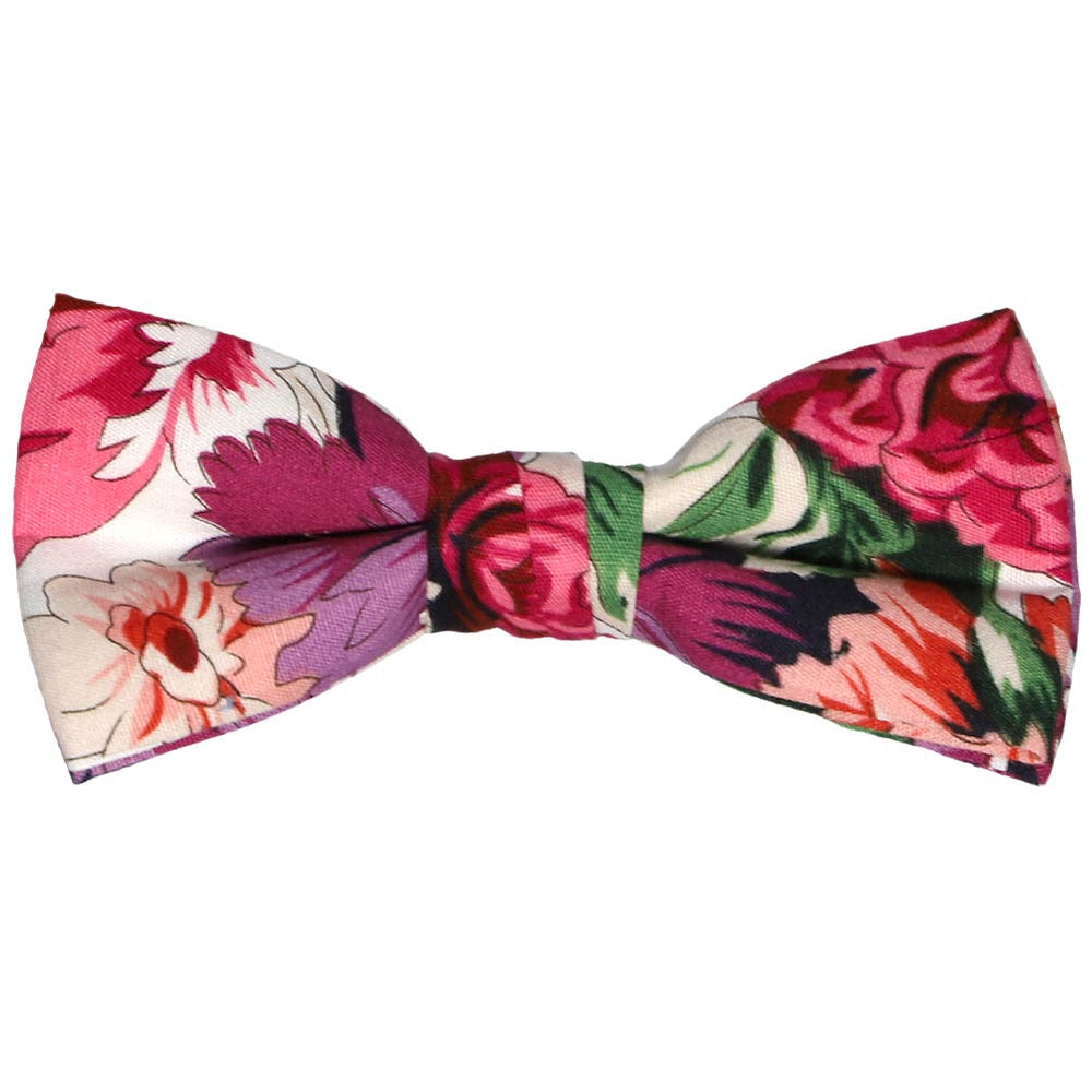 Boys' floral bow tie with large flowers