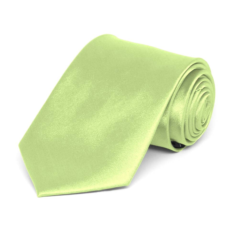 Boys' Lime Green Solid Color Necktie