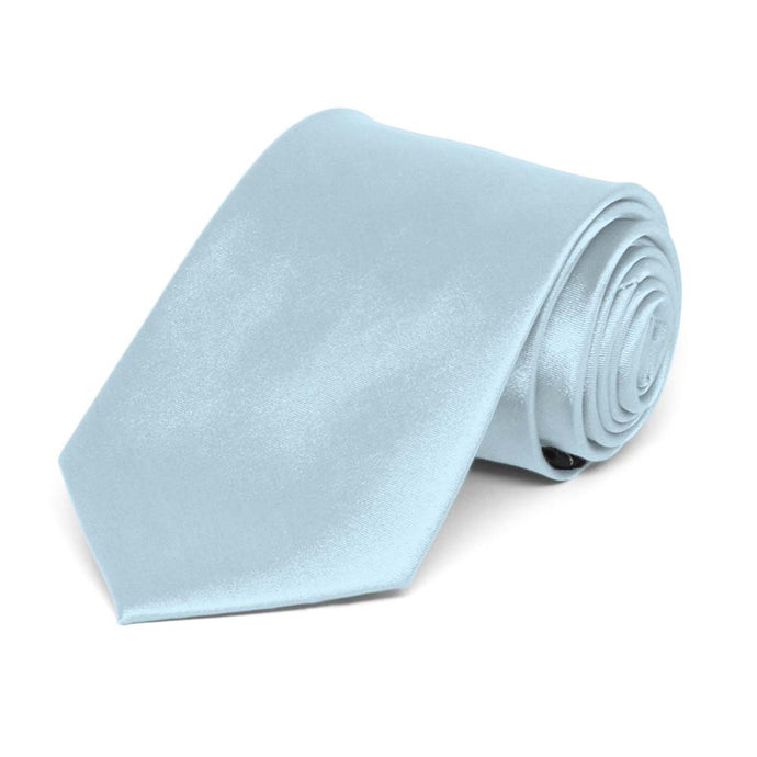 Boys' Pale Blue Solid Color Necktie