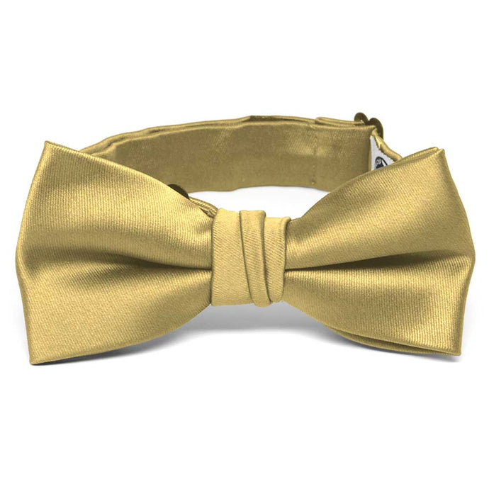 Boys' Light Gold Premium Bow Tie