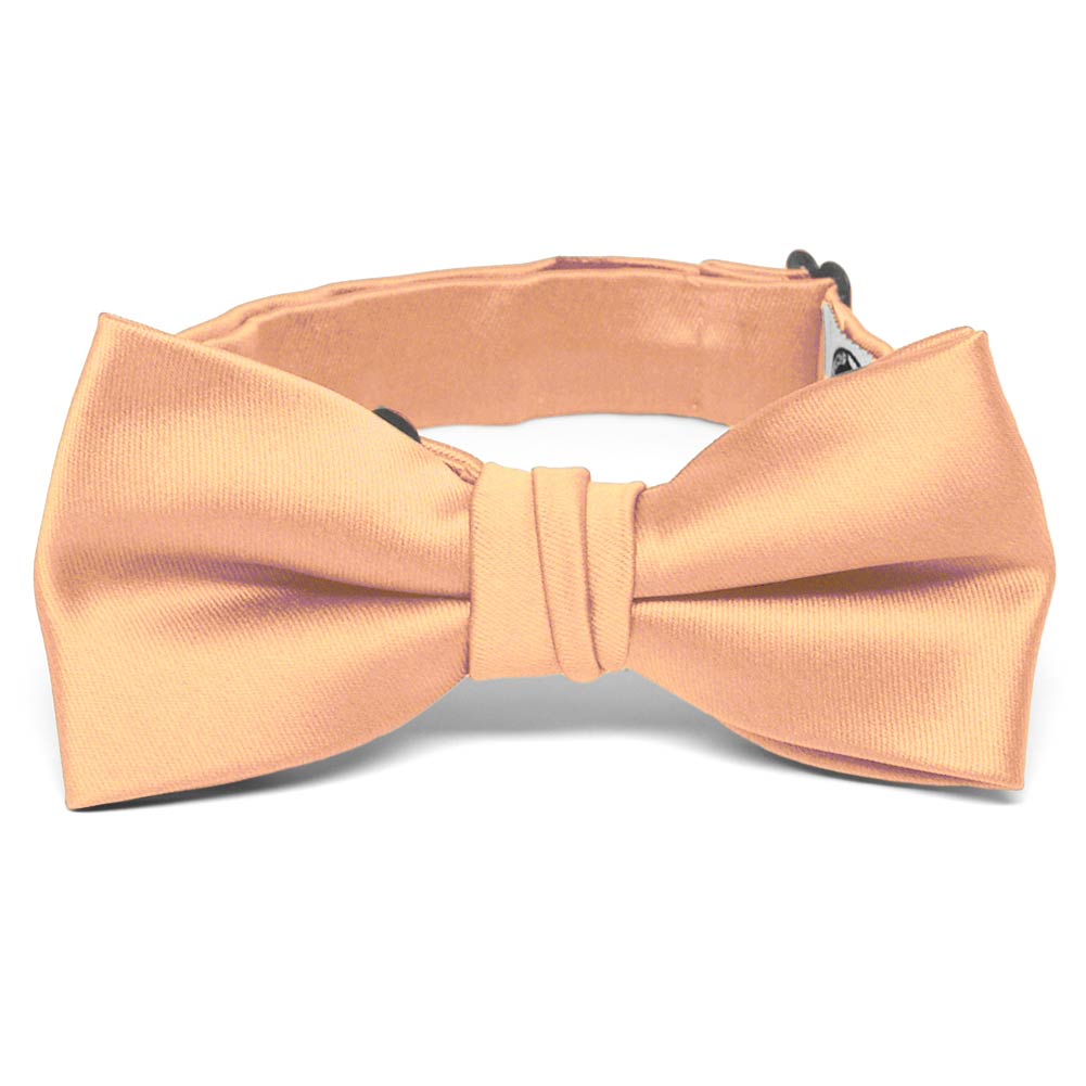 Boys' Peach Premium Bow Tie Shop at TieMart TieMart, Inc.