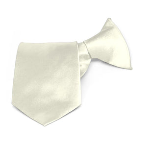 Boys' Pearl Solid Color Clip-On Tie