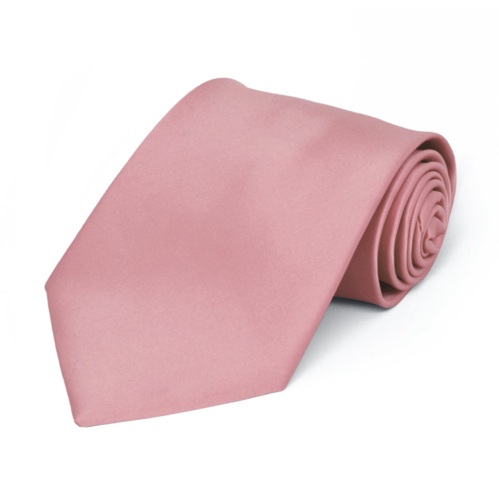 Boys' Pink Champagne Premium Solid Color Tie