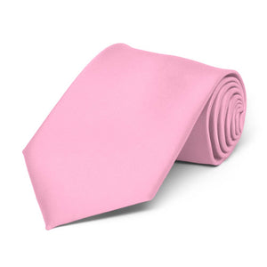 Boys' Pink Solid Color Necktie