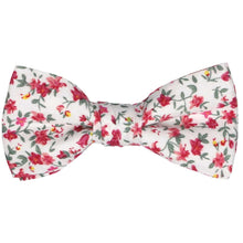 Load image into Gallery viewer, Boys pink small flower bow tie