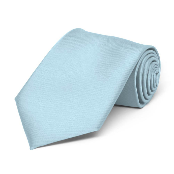 Boys' Powder Blue Solid Color Necktie