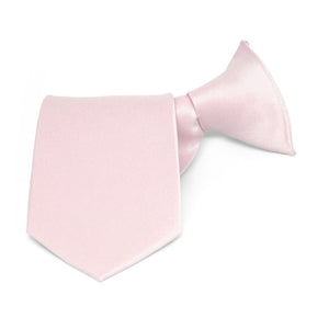 Boys' Pink Lace Solid Color Clip-On Tie