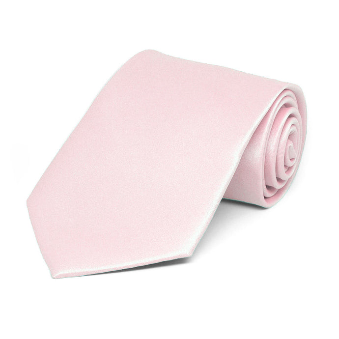 Boys' Pink Lace Solid Color Necktie