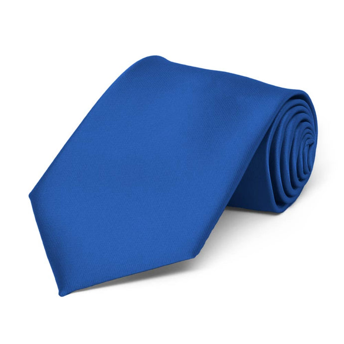 Boys' Royal Blue Solid Color Necktie
