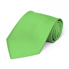 Load image into Gallery viewer, Boys&#39; Spring Green Premium Solid Color Tie