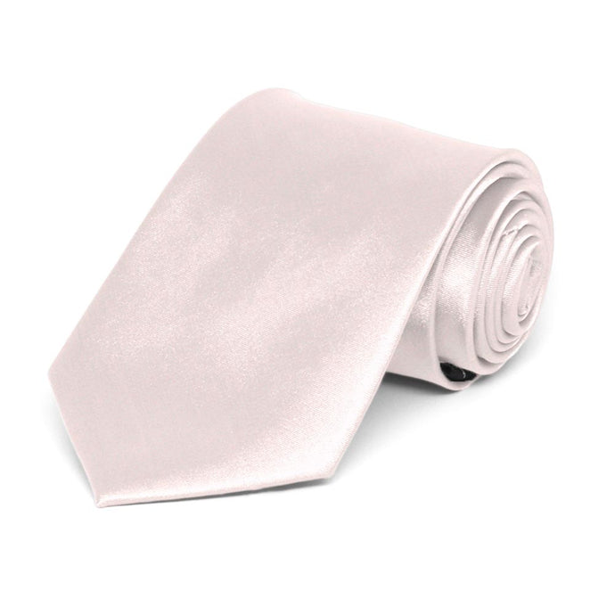 Boys' Tea Rose Pink Solid Color Necktie
