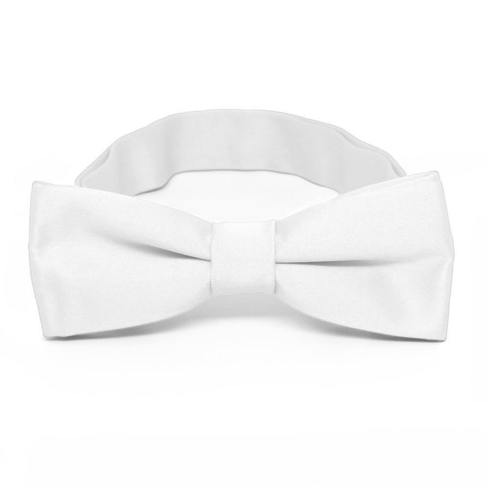 Boys' White Bow Tie
