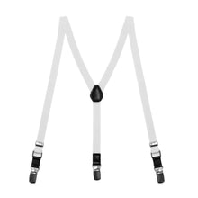 Load image into Gallery viewer, Boys&#39; White Skinny Suspenders