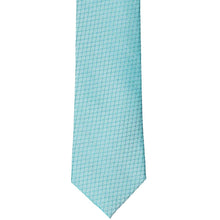 Load image into Gallery viewer, Front view of a bright blue lightly textured tie
