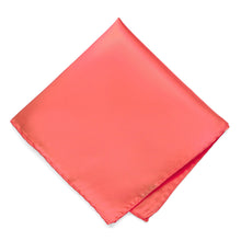 Load image into Gallery viewer, Bright Coral Premium Pocket Square