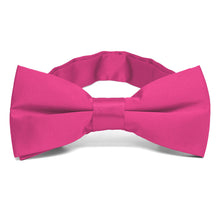 Load image into Gallery viewer, Bright Fuchsia Band Collar Bow Tie