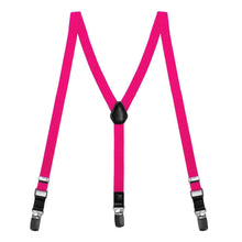 Load image into Gallery viewer, Bright Fuchsia Skinny Suspenders