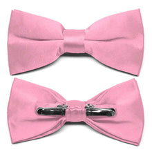 Load image into Gallery viewer, Bright Pink Clip-On Bow Tie