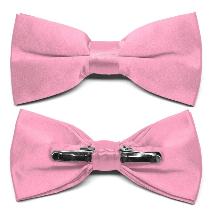 Bright Pink Clip-On Bow Tie