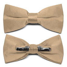 Load image into Gallery viewer, Bronze Clip-On Bow Tie