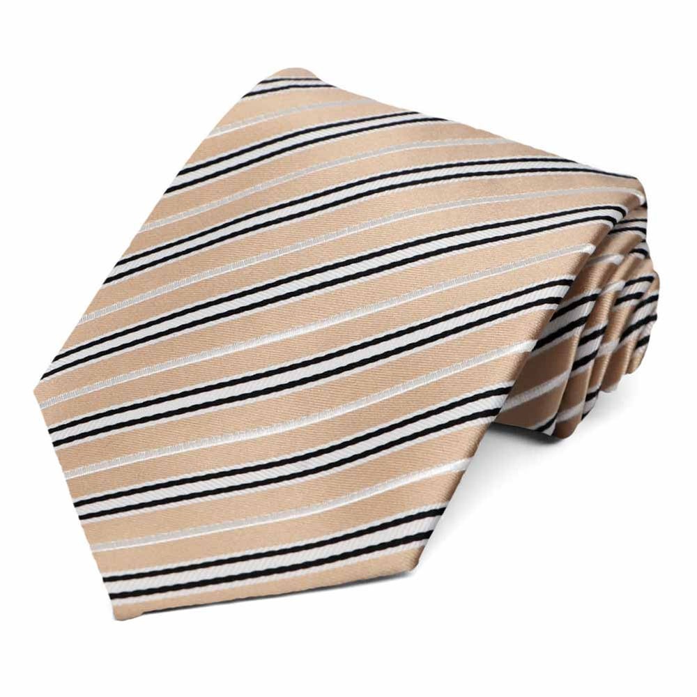 Bronze Superior Striped Necktie