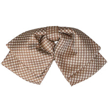 Load image into Gallery viewer, Light brown grain pattern floppy bow tie, front view