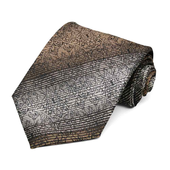 Latte Jensen Floral Necktie