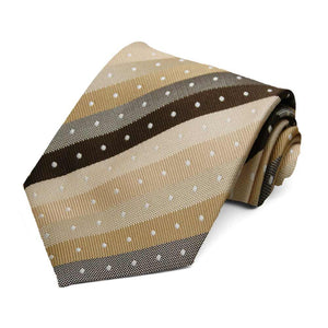Brown Manchester Striped Necktie